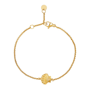 Bracelet doré coquille Saint Jacques - Sainte Jakez - Parallèle 48