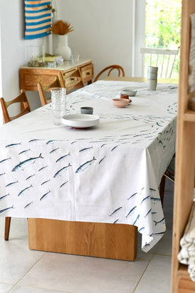 Nappe en coton rectangulaire 300 x 160 cm : La Valse