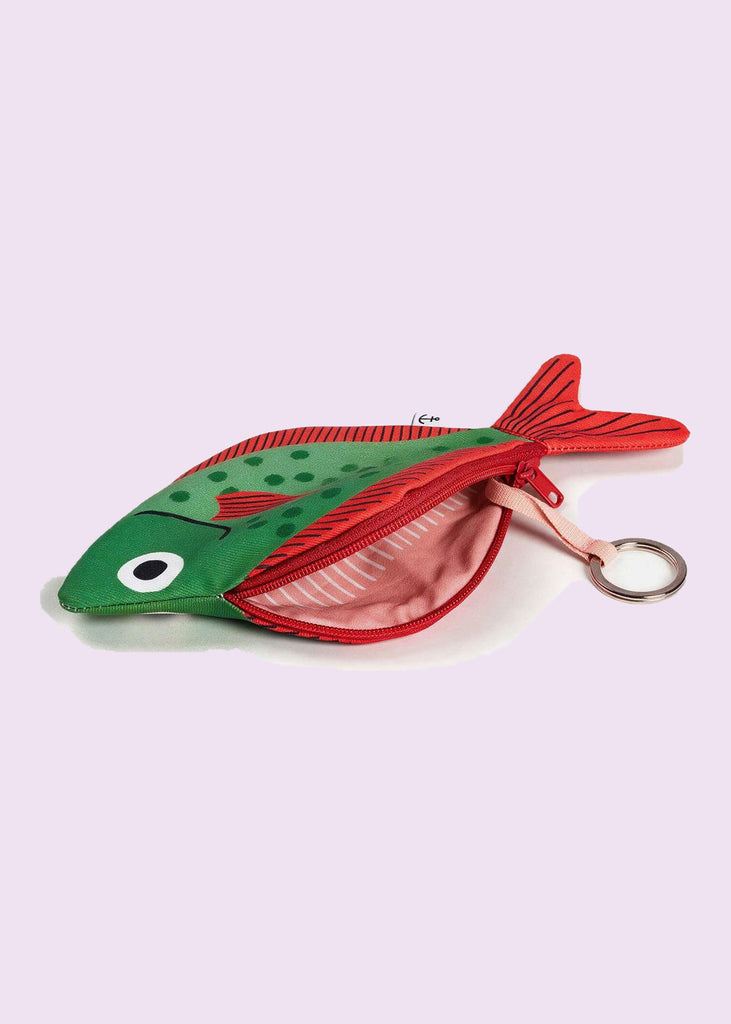 Porte-clés pochette Pomfret vert Don Fisher, ouvert