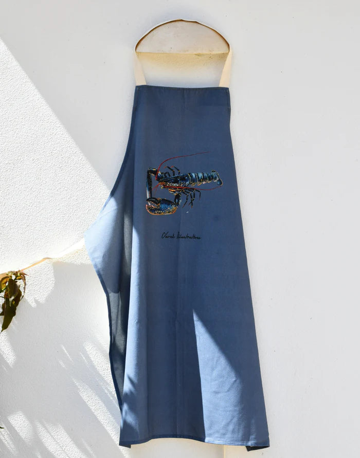 Tablier Bleu Profond 100% coton - Le Homard - Parallèle 48