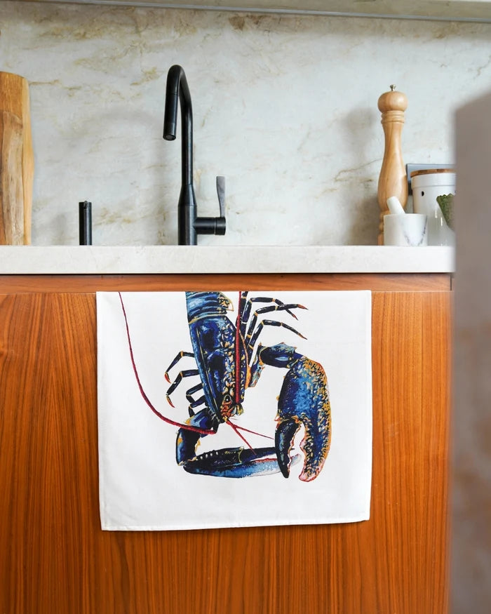Torchon 100% coton - Le Homard - Parallèle 48