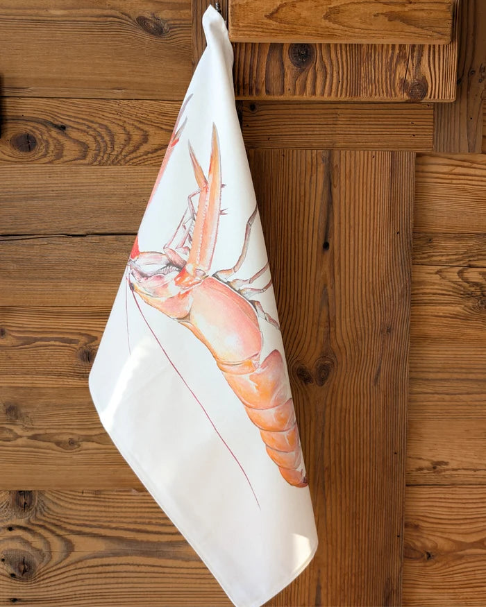 Torchon 100% coton : La Langoustine