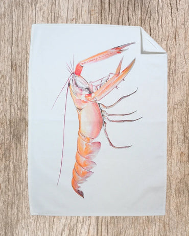 Torchon 100% coton : La Langoustine