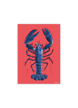 Carte postale d'un homard bleu de Bretagne
