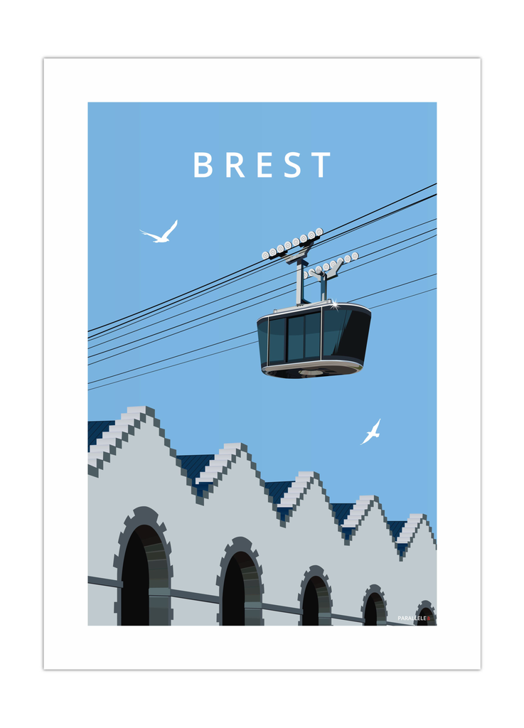 Affiche du téléphérique de Brest
