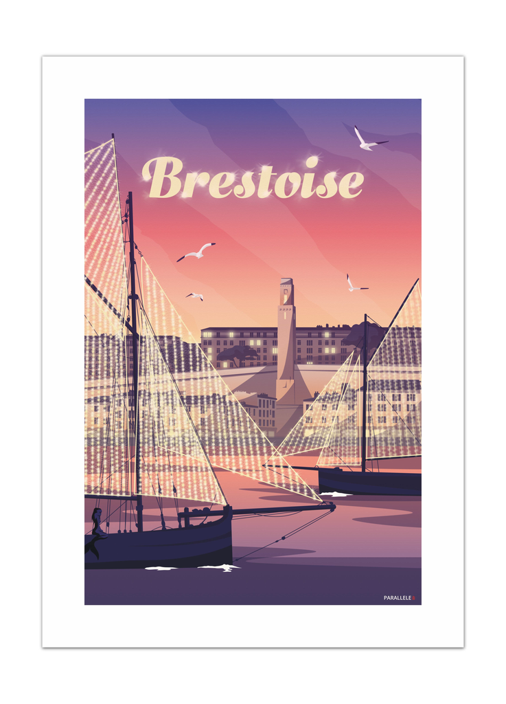 Affiche de la couverture de Brestoise, le city guide au féminin