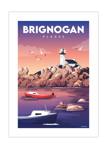 Affiche du Phare de Pontusval à Brignogan-Plages
