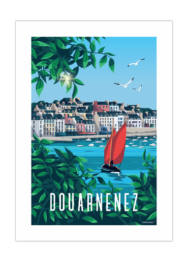 Affiche du port du rosmeur à Douarnenez