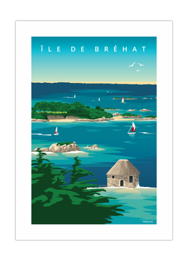 Affiche de l' Île de Bréhat