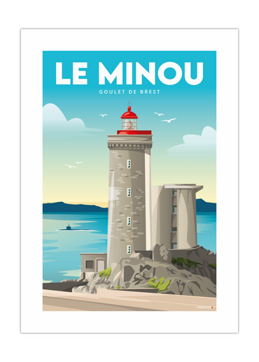 Affiche du phare du petit Minou
