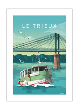 Affiche du bateau du passeur du Trieux