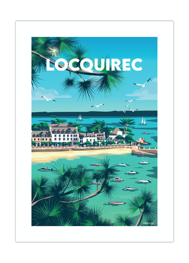Affiche du port de Locquirec