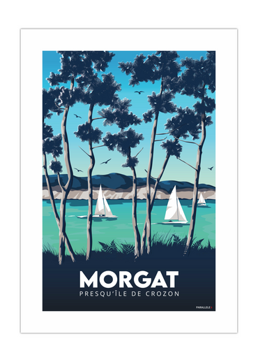 Affiche de Morgat située sur la Presqu'île de Crozon