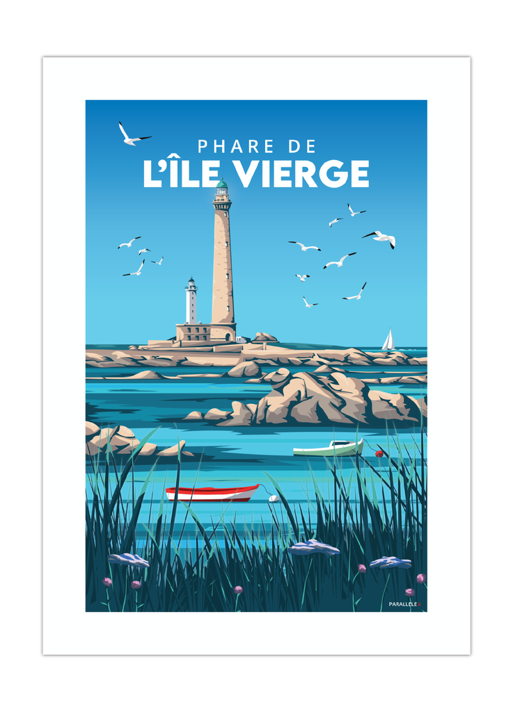 Affiche du Phare de l'Île Vierge à Plouguerneau