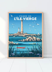 Puzzle 1000pièces du phare de l'Île Vierge à Plouguerneau