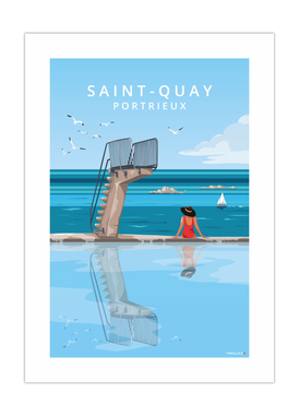 Affiche du plongeoir de Saint-Quay-portrieux