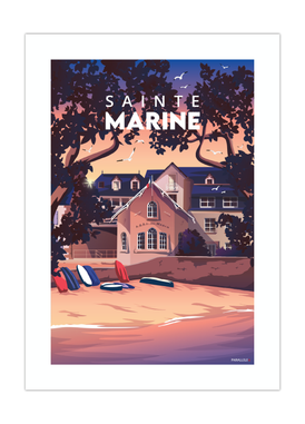 Affiche de l'abri du Marin de Sainte-Marine