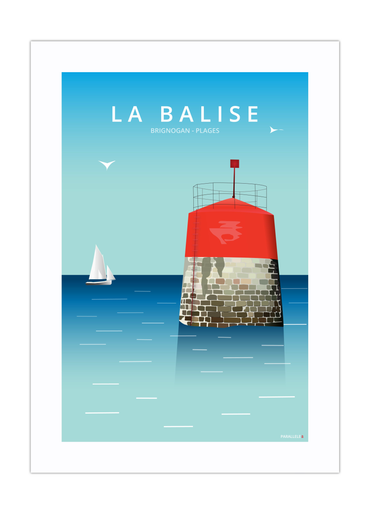 Affiche de la Balise de Brignogan-Plages