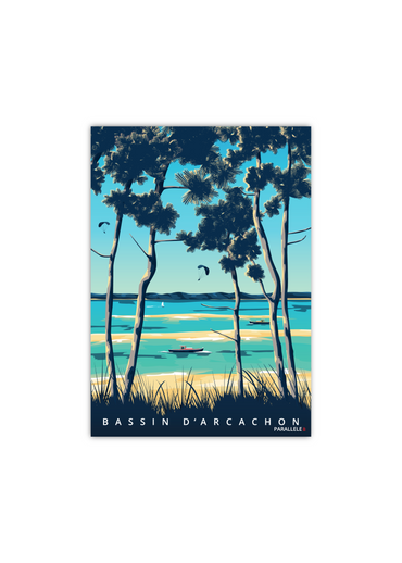 Carte postale du Bassin d'Arcachon