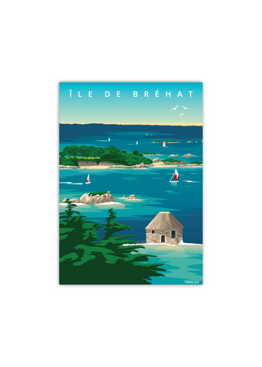 Carte postale de l'île de bréhat