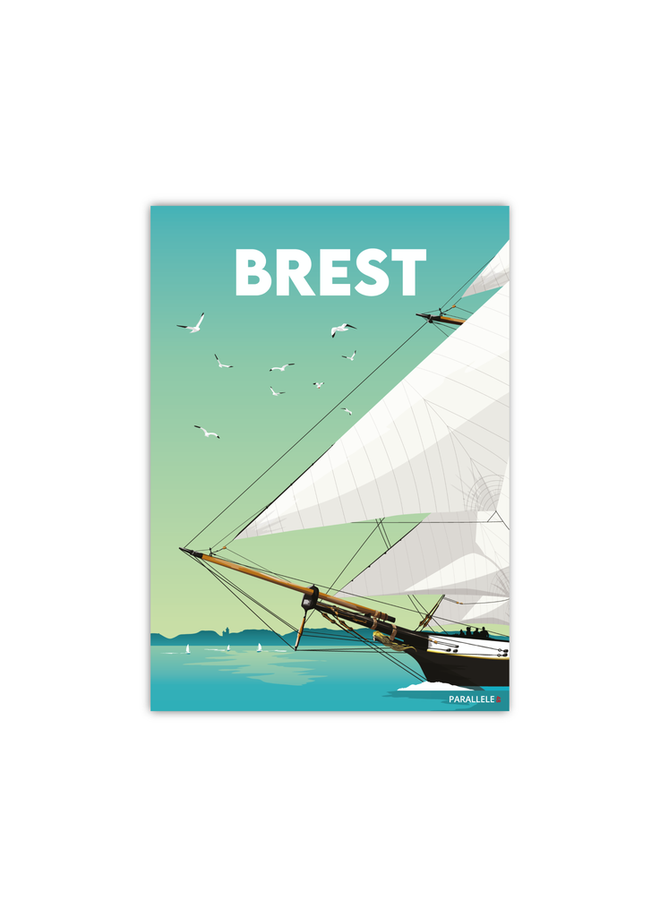 Carte postale de la Recouvrance à Brest