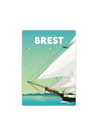 Carte postale de la Recouvrance à Brest