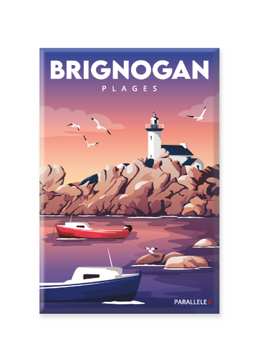 Le Phare de Pontusval est certainement le lieu le plus connu de Brignogan-Plages. Ce magnet revisite le point de vue emblématique avec une touche de modernité qui plaira aux plus grands et aux plus petits. L'illustration a été dessinée dans le Finistère et le magnet a été fabriqué en France.  Pour l'expédition de votre commande, chaque magnet est soigneusement inséré dans un sachet en plastique recyclé, lui même inséré dans un carton solide d'expédition.  Dimensions : 5.4 x 8 cm  Finition : mat soft touch