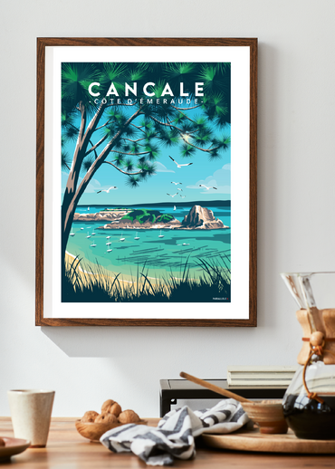 Affiche de l'île des Rimains à Cancale
