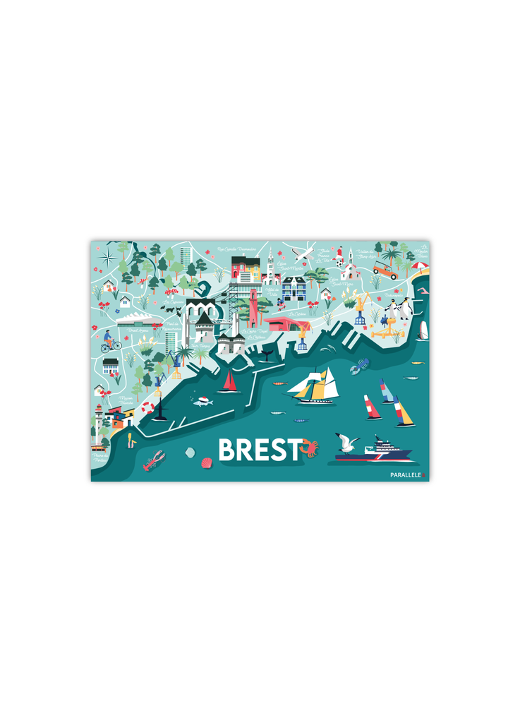 Carte postale de Brest