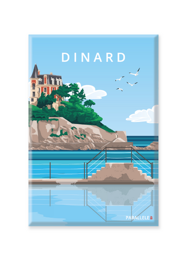 Située sur la Côte d'Emeraude, Dinard est l'une de nos stations balnéaires préférées. Ce magnet capture son célèbre plongeoir ainsi que l'une de ses plus belles villas Belle Epoque. L'illustration a été dessinée dans le Finistère et le magnet a été fabriqué en France.  Pour l'expédition de votre commande, chaque magnet est soigneusement inséré dans un sachet en plastique recyclé, lui même inséré dans un carton solide d'expédition.  Dimensions : 5.4 x 8 cm  Finition : mat soft touch