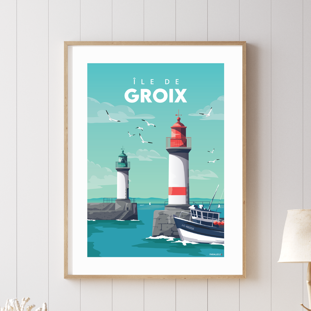 Affiche du Port de l'Île de Groix