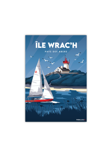 Carte postale de l'île wrac'h à Plouguerneau
