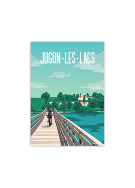 Carte postale du lac de Jugon-les-lacs