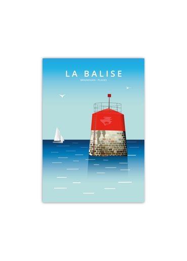 Carte Postale de la Balise de Brignogan-Plages