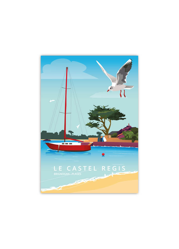 Carte Postale du Castel Régis à Brignogan-Plages