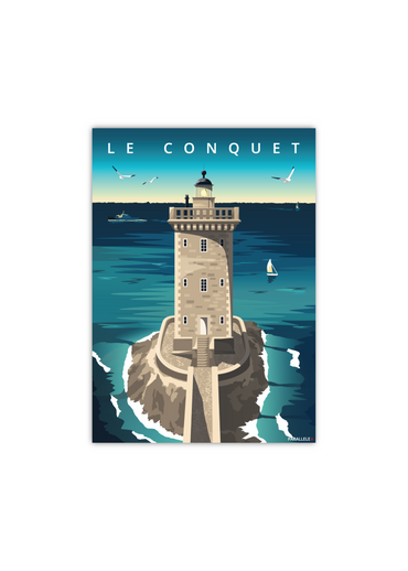 Carte postale du Phare de Kermorvan au Conquet
