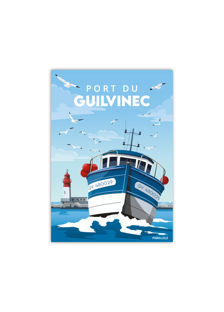 Carte postale du port du Guilvinec