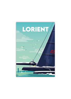 Carte postale de la cité de la voile à Lorient