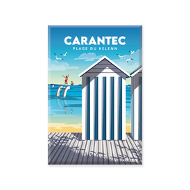 Magnet des cabanes de plage à Carantec