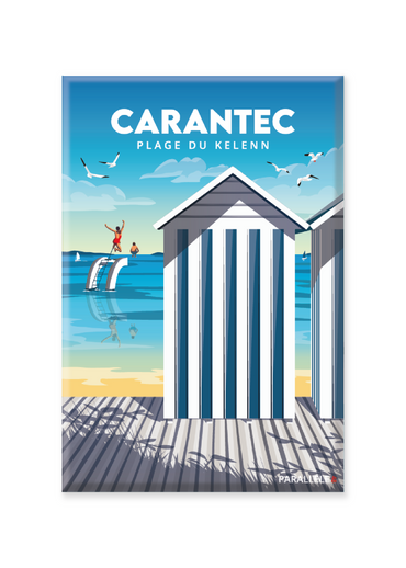 Magnet des cabanes de plage à Carantec