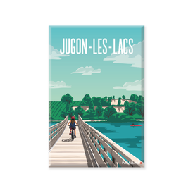 Magnet illustrant le lac de Jugon-Les-Lacs dans les Côtes-d'Armor