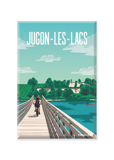 Magnet illustrant le lac de Jugon-Les-Lacs dans les Côtes-d'Armor