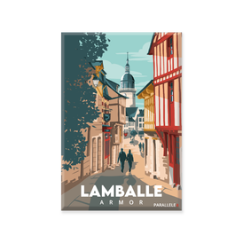 Magnet illustrant le centre historique de Lamballe-Armor dans les Côtes d'Armor