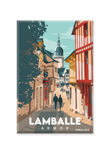 Magnet illustrant le centre historique de Lamballe-Armor dans les Côtes d'Armor