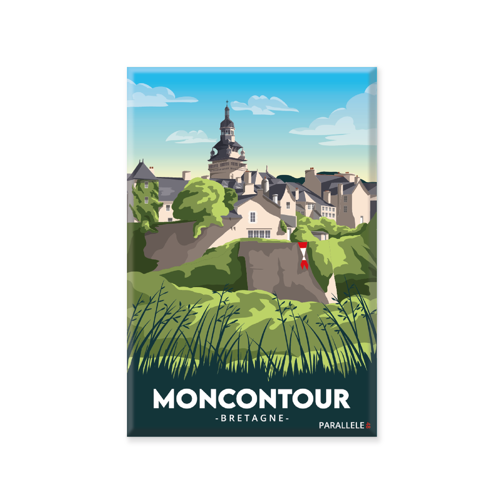 Magnet illustrant la cité de Moncontour dans les Côtes d'Armor