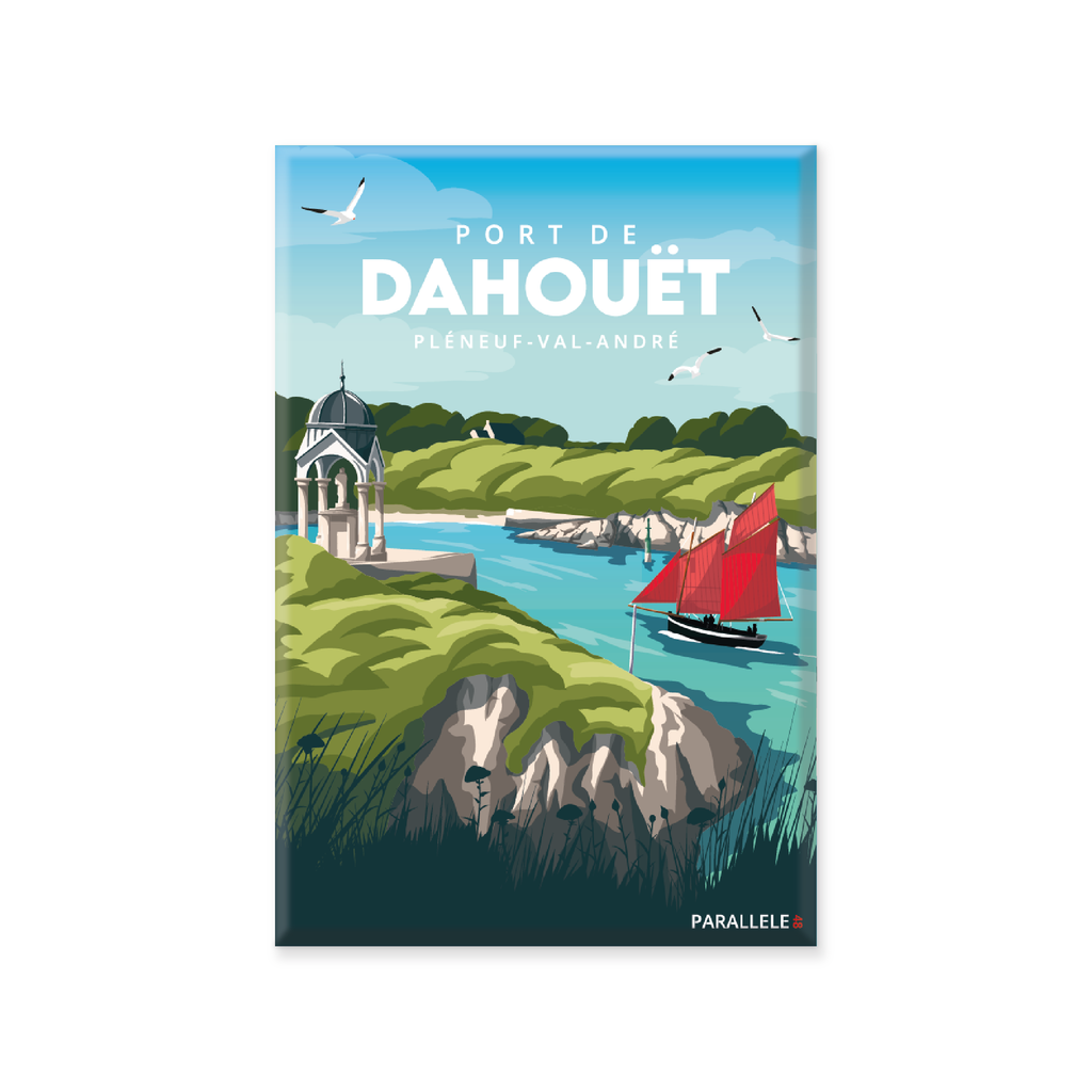 Magnet illustrant le port de Dahouët au Pléneuf-Val-André