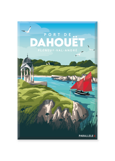 Magnet illustrant le port de Dahouët au Pléneuf-Val-André