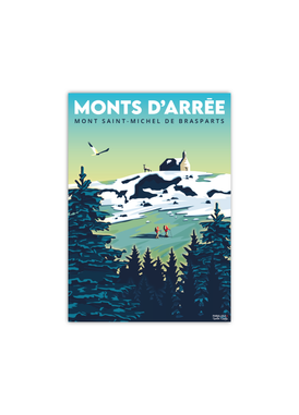 Carte Postale des Monts d'Arrée sous la neige