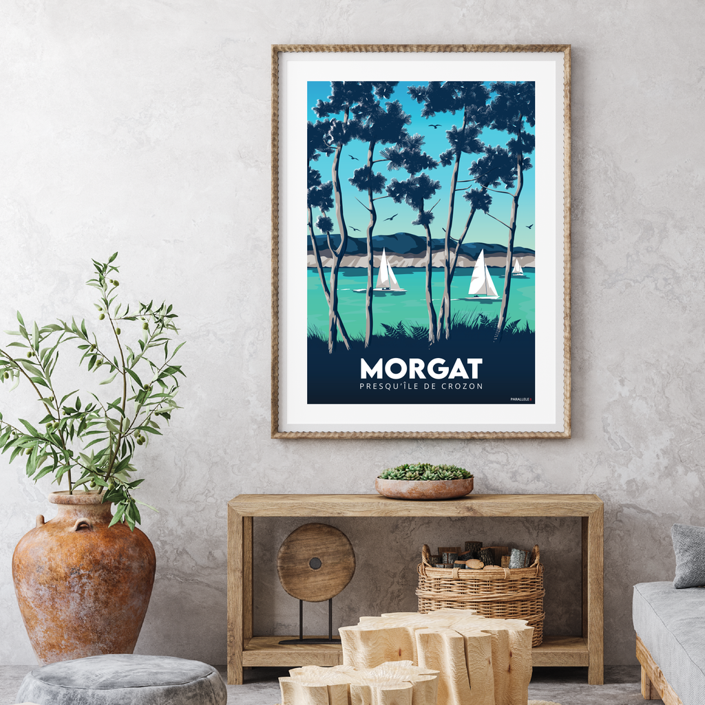 Affiche de Morgat située sur la Presqu'île de Crozon