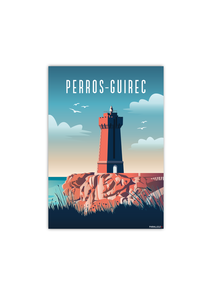 Carte postale du Phare de Ploumanac'h à Perros-Guirec